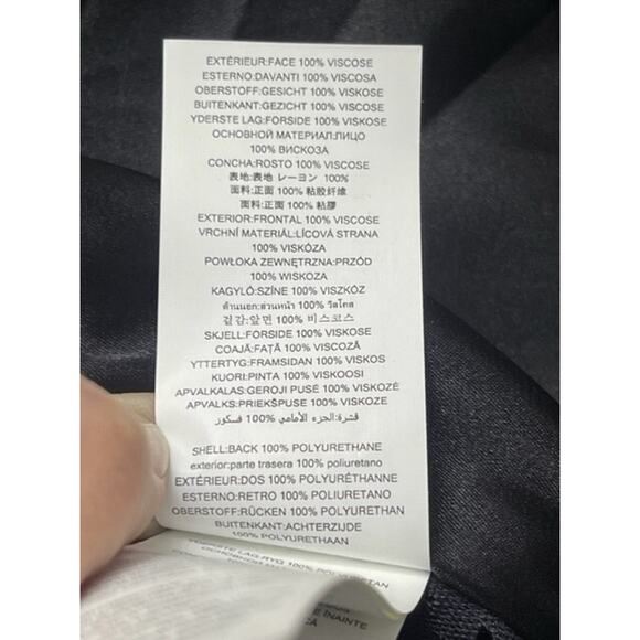 Michael Kors Women Black Faux Leather Bomber Perforated Jacket Sz Large NWT $195 - Picture 13 of 13